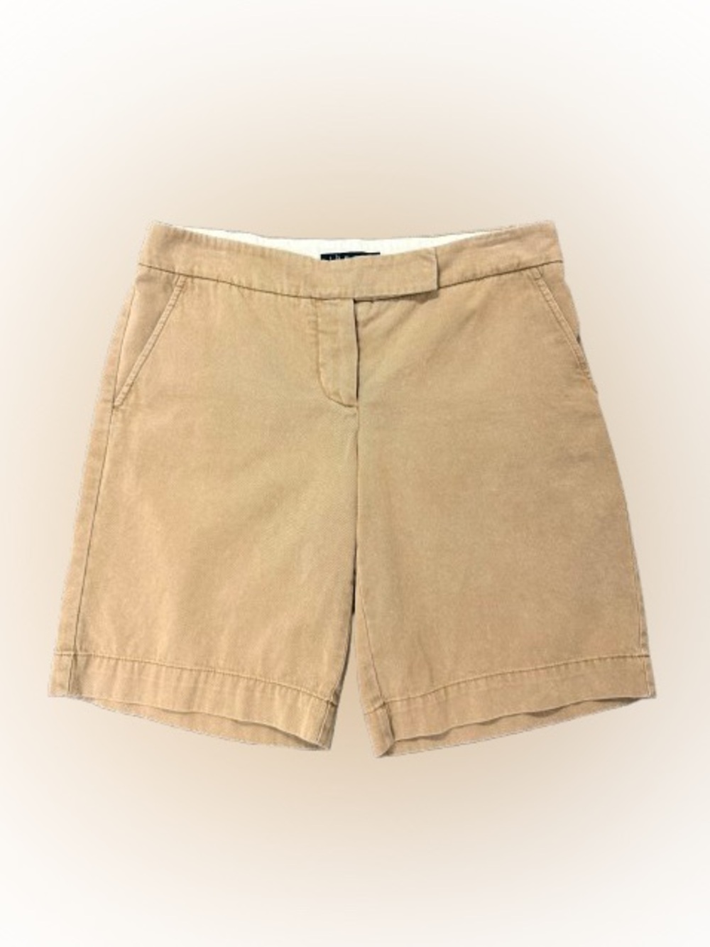 Theory Women’s Size 10 Khaki Bermuda Shorts Made in USA 100% Cotton